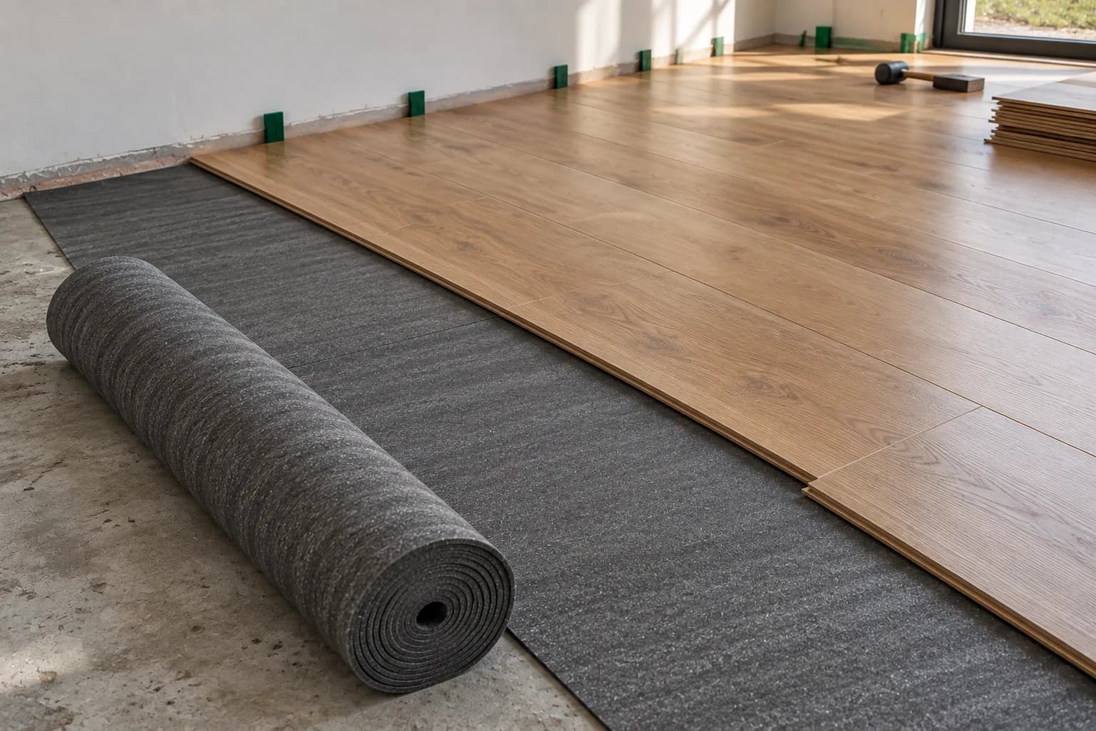 Folie parchet PEE neagră 5 mm, rolă 15 m²