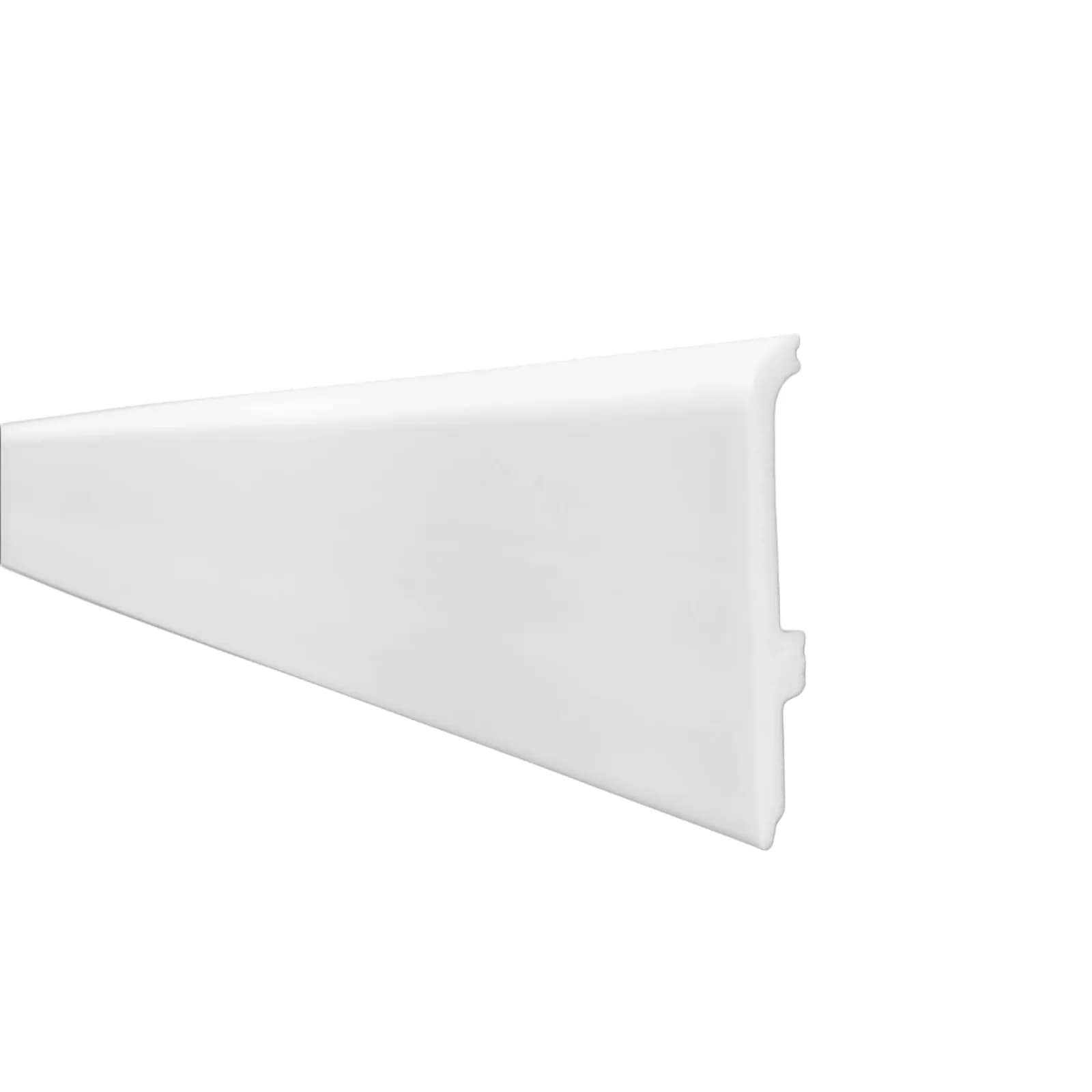 Plintă polimer Safir PPSF80 albă, 80 mm, 2,2 m