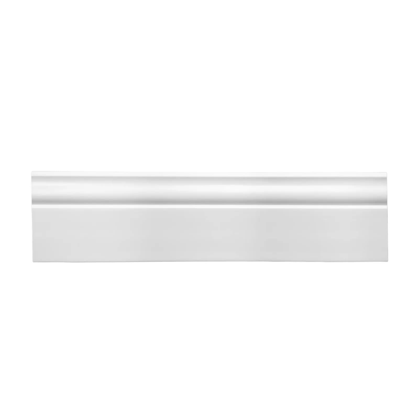 Plintă polimer Granat PPGR120 albă, 120 mm, 2,2 m
