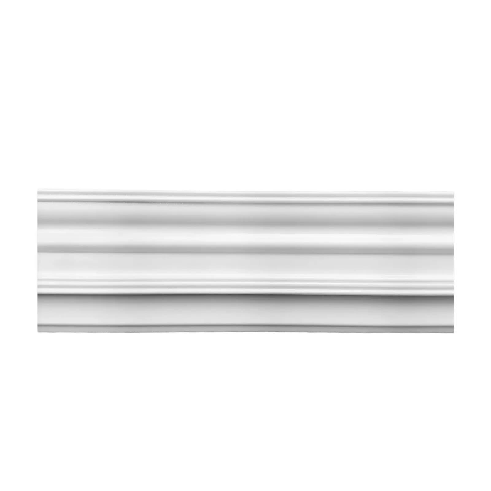 Plintă polimer Granat PPGR120 albă, 120 mm, 2,2 m