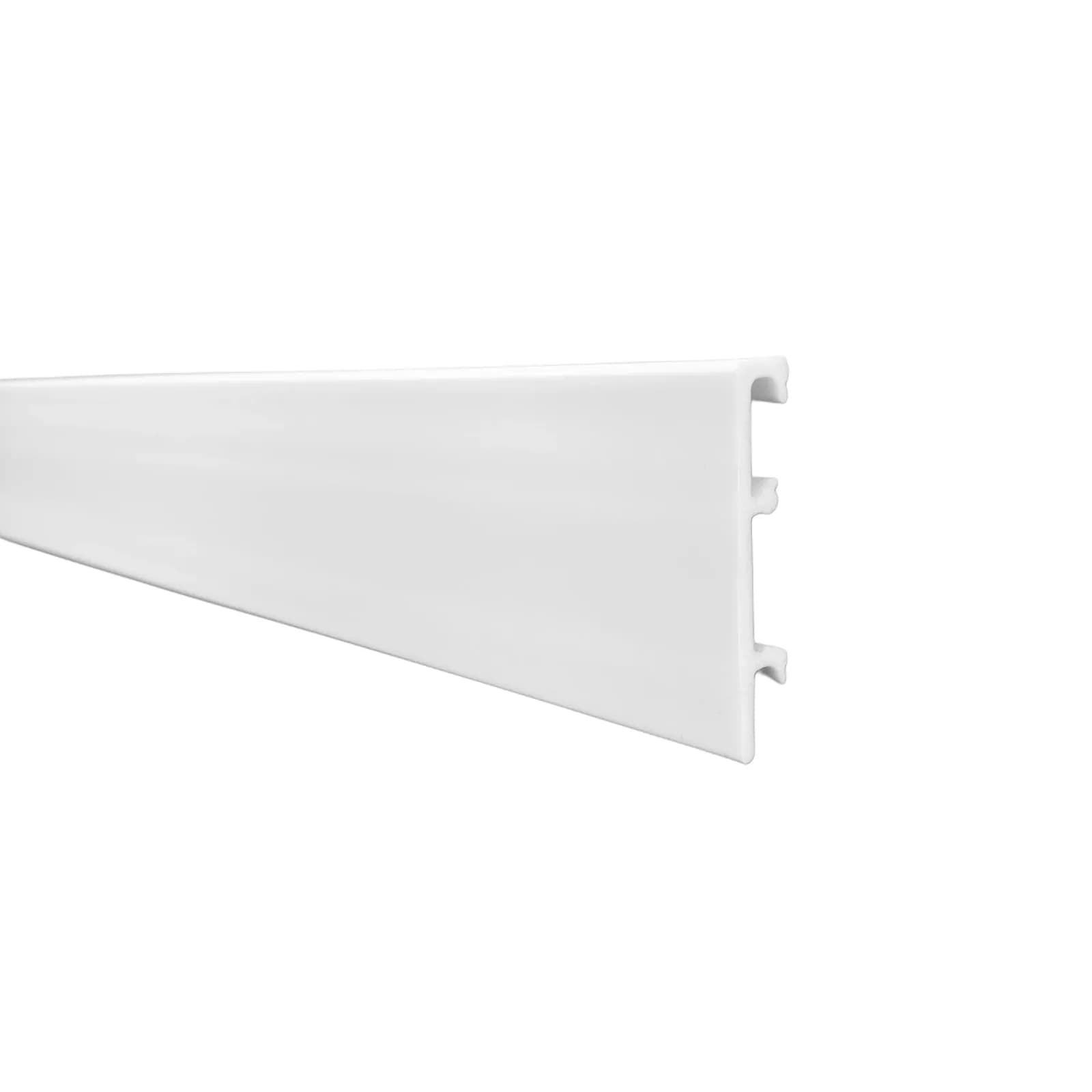 Plintă polimer Onix PPOX80 albă, 80 mm, 2,2 m