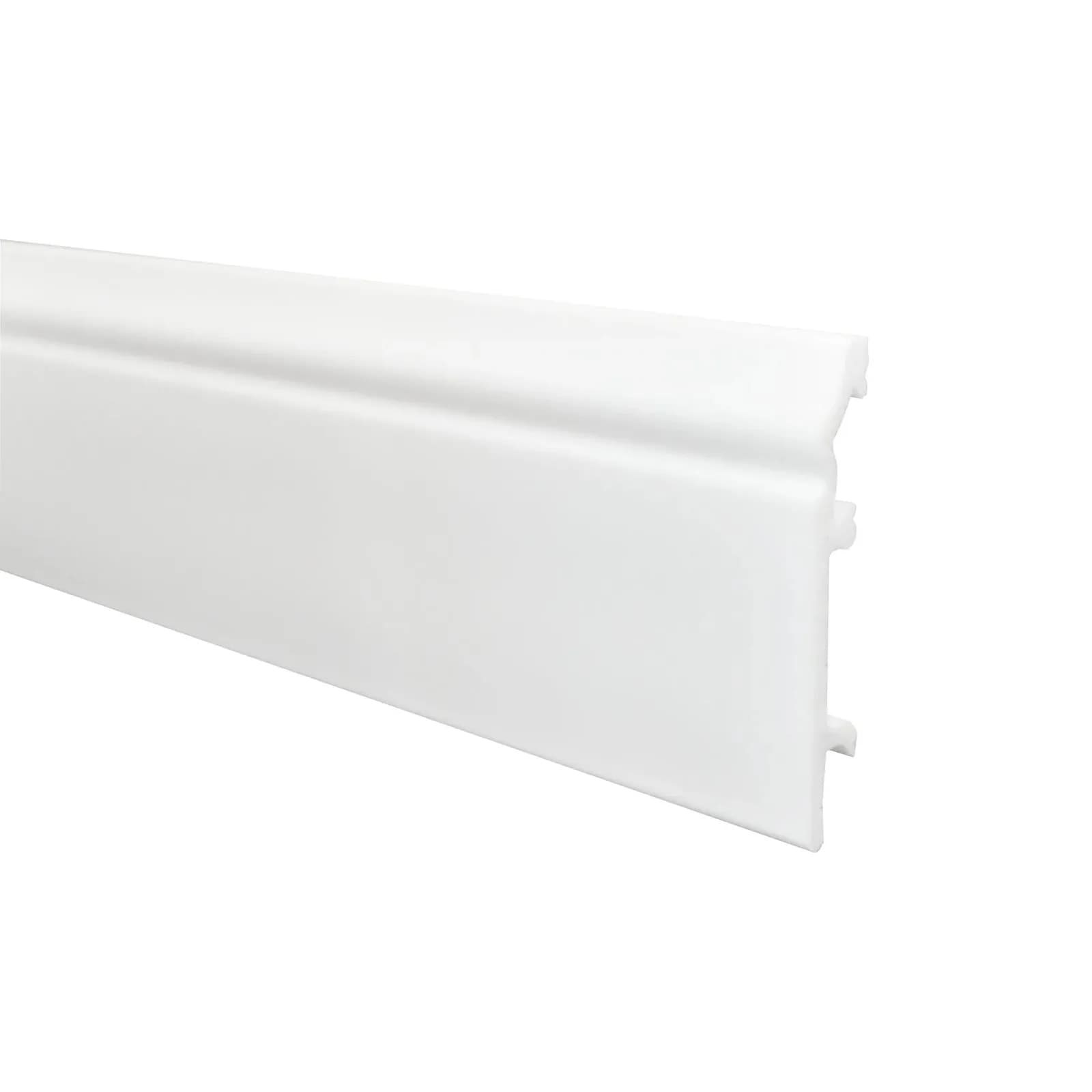 Plintă polimer Opal PPOP80 albă, 80 mm, 2,2 m