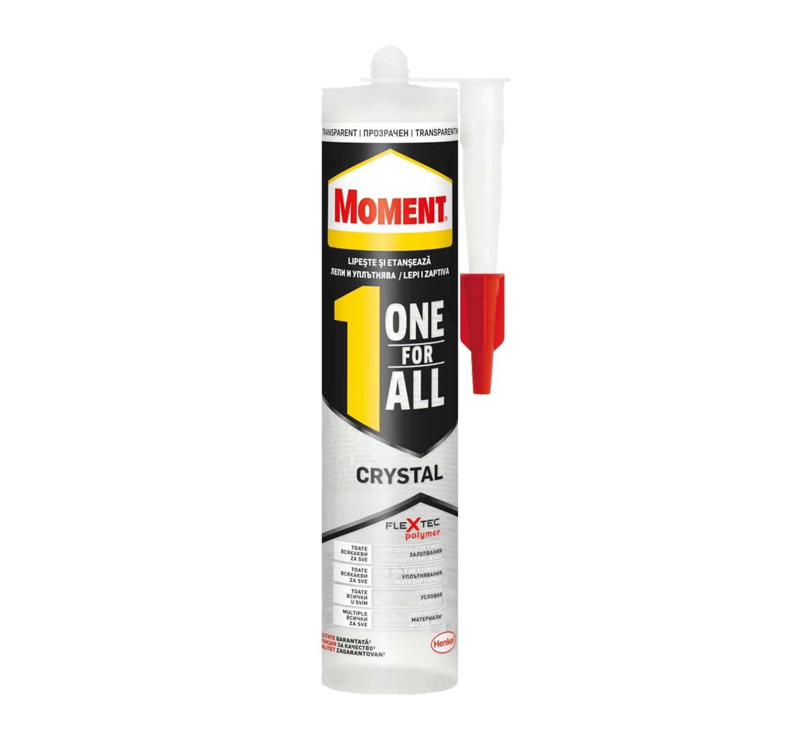 Adeziv suprafețe multiple Moment One For All Crystal, transparent, interior - exterior, 290 g
