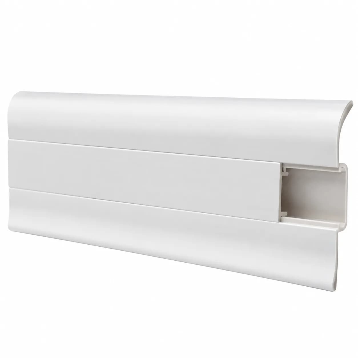 Plintă PVC 834 Alb Mat, 55 mm, 2,5 m